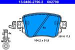 ATE Set Placute Frana, Frana Disc 13.0460-2790.2 Audi A1/A1 Allstreet/A1 City Carver