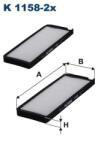 FILTRON Filtru, Aer Habitaclu K1158-2X Chevrolet Rezzo Daewoo Rezzo (K1158-2x)