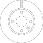 TRW Disc Frana Df6783 Opel Karl Vauxhall Viva