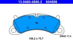 ATE Set Placute Frana, Frana Disc 13.0460-4886.2 Porsche 911