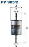 FILTRON Filtru Combustibil Pp905/2 Chevrolet Epica/Evanda/Lacetti/Lanos/Matiz/Niva/Optra (PP905/2)