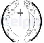 DELPHI Set Saboti Frana Ls1821 Chevrolet Corsa/Corsa Pick-Up/Matiz/Spark/Tigra (LS1821)