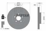 TEXTAR Disc Frana 92343203 Mg Mg Gs/Mg Hs Mg (Saic) Gs/Hs/Pilot Roewe (Saic) Erx5/Rx5 (92343203)