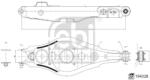 Febi Bilstein Brat, Suspensie Roata Spate 194328 Toyota Rav 4 Iii/Rav 4 Iv