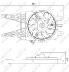 NRF Ventilator, Radiator 47248 Fiat Punto