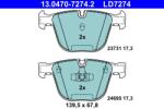 ATE Set Placute Frana, Frana Disc 13.0470-7274.2 Bmw 5 Gran Turismo/7