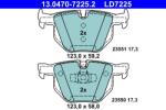ATE Set Placute Frana, Frana Disc 13.0470-7225.2 Bmw 3/X1