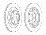 FERODO Disc Frana Ddf1703C Daimler Daimler Xj/Super Eight Jaguar S-Type Ii/Xf I/Xj/Xjsc (DDF1703C)