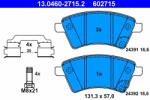 ATE Set Placute Frana, Frana Disc 13.0460-2715.2 Fiat Sedici Suzuki Sx4