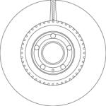 TRW Disc Frana Df4757S Audi A4 B6/A4 B7