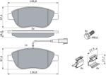 Bosch Set Placute Frana, Frana Disc 0986424596 Abarth 500 / 595 / 695 Fiat Bravo/Doblo