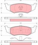 TRW Set Placute Frana, Frana Disc Gdb1234 Chrysler 300M/Cirrus/Concorde/Neon/Neon Ii (GDB1234)