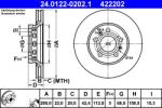 ATE Disc Frana 24.0122-0202.1 Audi A8 D3 Vw Phaeton (24.0122-0202.1)