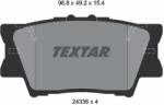 TEXTAR Set Placute Frana, Frana Disc 2433801 Daihatsu Altis Landwind (Jmc) X5 Lexus Es