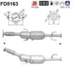 AS Filtru Funingine/Particule, Sist. De Esapament Fd5163 Nissan Nv200/Nv200 / Evalia