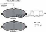 TEXTAR Set Placute Frana, Frana Disc 2459501 Citroën Jumpy Ii Fiat Scudo Peugeot Expert (2459501)