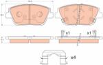 TRW Set Placute Frana, Frana Disc Gdb3540 Kia Optima