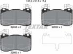 TEXTAR Set Placute Frana, Frana Disc 2285801 Genesis G70/G70 Shooting Brake Kia Stinger (2285801)