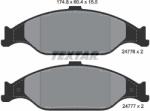 TEXTAR Set Placute Frana, Frana Disc 2477601 Ford Usa Mustang