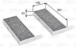 VALEO Filtru, Aer Habitaclu 715805 Ds Ds 4 Ii/Ds 9 Opel Astra L Peugeot 308/308 Ii