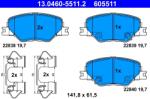ATE Set Placute Frana, Frana Disc 13.0460-5511.2 Opel Insignia B/Insignia B Country