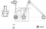 Febi Bilstein Brat, Suspensie Roata Axa Fata Dreapta 193967 Jaguar Xj
