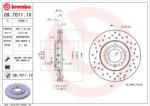 BREMBO Disc Frana 09.7011. 1X Audi A1/A2/A3 Seat Cordoba/Ibiza Iii/Ibiza Iv/Leon Vw Bora