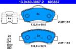 ATE Set Placute Frana, Frana Disc 13.0460-3867.2 Citroën C-Elysee/C4 Cactus (13.0460-3867.2)
