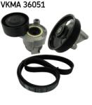 SKF Set Curea Transmisie Cu Caneluri Vkma36051 Dacia Logan/Sandero Nissan Almera Ii (VKMA36051)