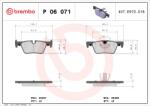 BREMBO Set Placute Frana, Frana Disc P06071 Bmw 1/2/3/3 Gran Turismo/3 Touring/4/4 Gran (P06071)