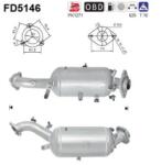 AS Filtru Funingine/Particule, Sist. De Esapament Fd5146 Lexus Is Ii