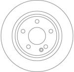 TRW Disc Frana Df4383 Mercedes-Benz A-Class