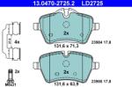 ATE Set Placute Frana, Frana Disc 13.0470-2725.2 Mini Mini/Mini Clubman/Mini Paceman (13.0470-2725.2)