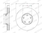FERODO Disc Frana Ddf3095C Ford Tourneo Custom V362/Transit Custom V362