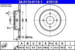 ATE Disc Frana 24.0110-0115.1 Ford Fiesta/Fiesta V/Fiesta Vi/Focus I/Scorpio Ii (24.0110-0115.1)