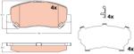 TRW Set Placute Frana, Frana Disc Gdb2246 Jeep Cherokee (GDB2246)