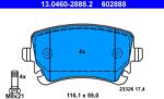ATE Set Placute Frana, Frana Disc 13.0460-2888.2 Audi A4 B6/A4 B7/A6 C6