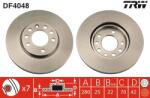 TRW Disc Frana Df4048 Chevrolet Astra/Zafira Holden Astra/Astra Sportsback/Zafira