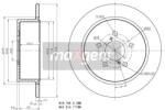 MAXGEAR Disc Frana Puntea Spate 19-2356 Subaru Legacy Iv/Outback