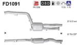 AS Filtru Funingine/Particule, Sist. De Esapament Fd1091 Mercedes-Benz Cls/E-Class