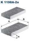 FILTRON Filtru, Aer Habitaclu K1198A-2X Honda Civic Vii/Civic Viii/Cr-V Ii/Fr-V/Stream