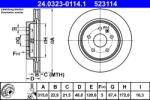 ATE Disc Frana 24.0323-0114.1 Chevrolet Malibu Opel Insignia A/Insignia A Country (24.0323-0114.1)