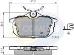 COMLINE Set Placute Frana, Frana Disc Cbp3945 Mitsubishi Carisma/Colt Czc Vi/Colt Vi