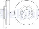DELPHI Disc Frana Bg4661C Citroën Berlingo/C4 Picasso Ii/C4 Spacetourer Ds Ds 4 Ii (BG4661C)