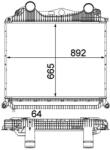 MAHLE Intercooler, Compresor Ci123000P Man Tga/Tgs I