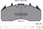 TEXTAR Set Placute Frana, Frana Disc 2917401 Ford F-Max Renault Trucks C/D/Magnum (2917401)