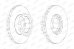 BERAL Disc Frana Bcr120A Mercedes-Benz Conecto/O 340/O 404/Tourismo (BCR120A)
