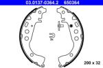ATE Set Saboti Frana 03.0137-0364.2 Toyota Allion I/Corolla/Echo/Ist/Opa/Porte I (03.0137-0364.2)