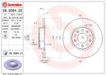 BREMBO Disc Frana 08.9364. 21 Alfa Romeo 159/Brera/Giulietta/Spider/Tonale Fiat 500X (08.9364.21)