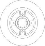 TRW Disc Frana Df4272Bs Renault Megane/Megane I/Megane I Kombi/Scénic I/Scénic Ii